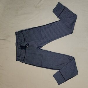 Aerie blue and white wheat pattern leggings size small